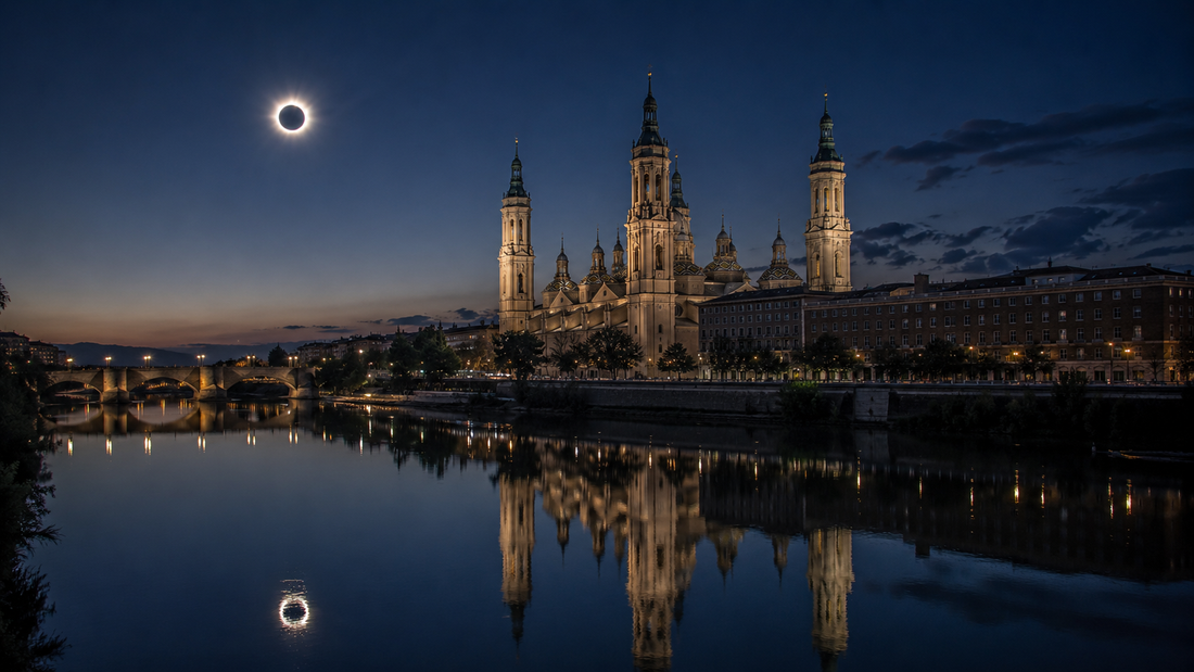 Éclipse du 12 août 2026 à Saragosse : où la voir en toute sécurité